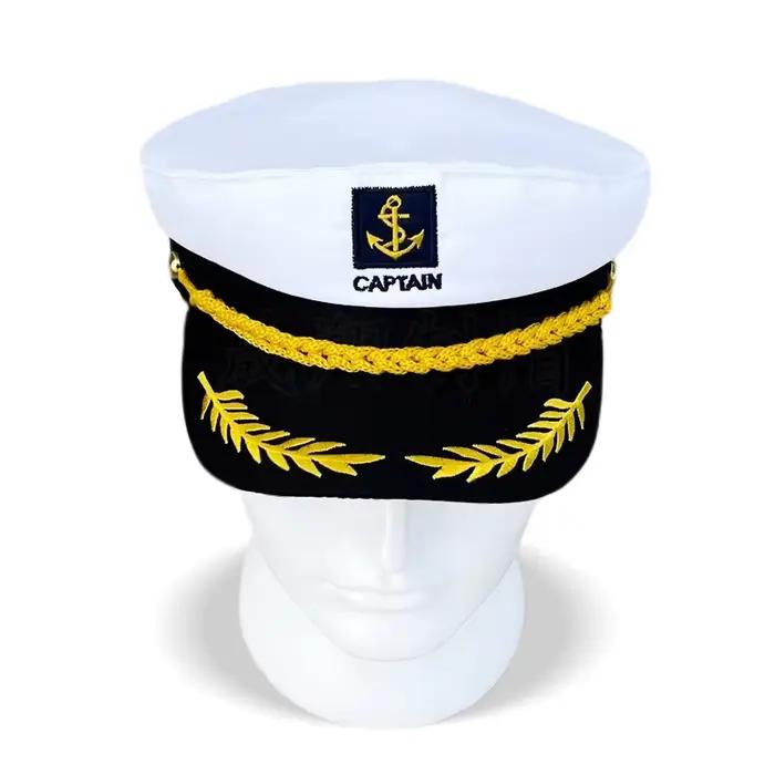 Chapeau de capitaine de marin réglable pour hommes et femmes