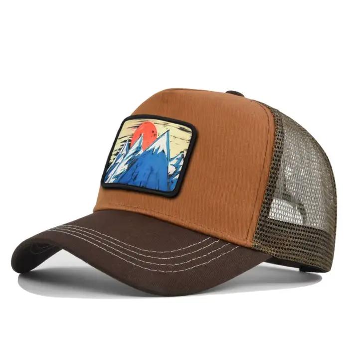 Casquette de baseball respirante en maille avec broderie pour femmes et hommes