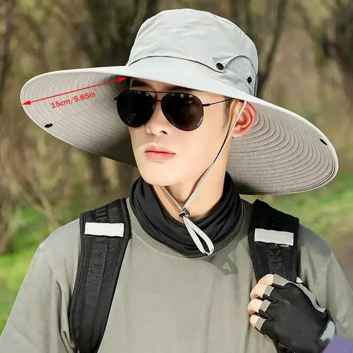 Chapeau de soleil anti-UV polyester avec bord large pour femmes pour les quatre saisons et les activités extérieures