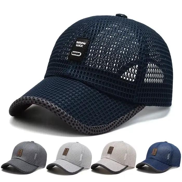 Casquette de baseball respirante en maille ajourée pour l'été