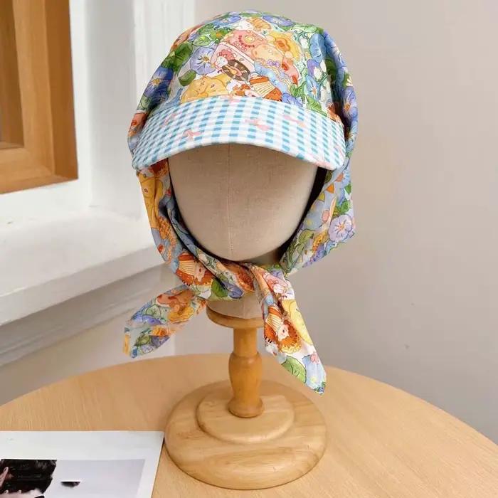 Casquette de baseball style rural avec foulard intégré
