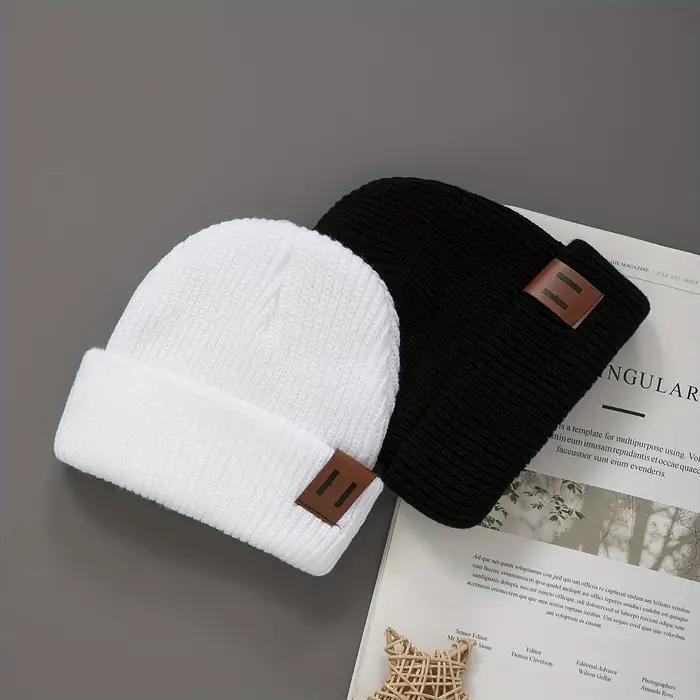 Chapeau Tricoté Doux pour Nouveau-Né Mignon Adapté à L'Étirement Léger et Chaud Pour L'Hiver Tous Les Styles Occasions Spéciales