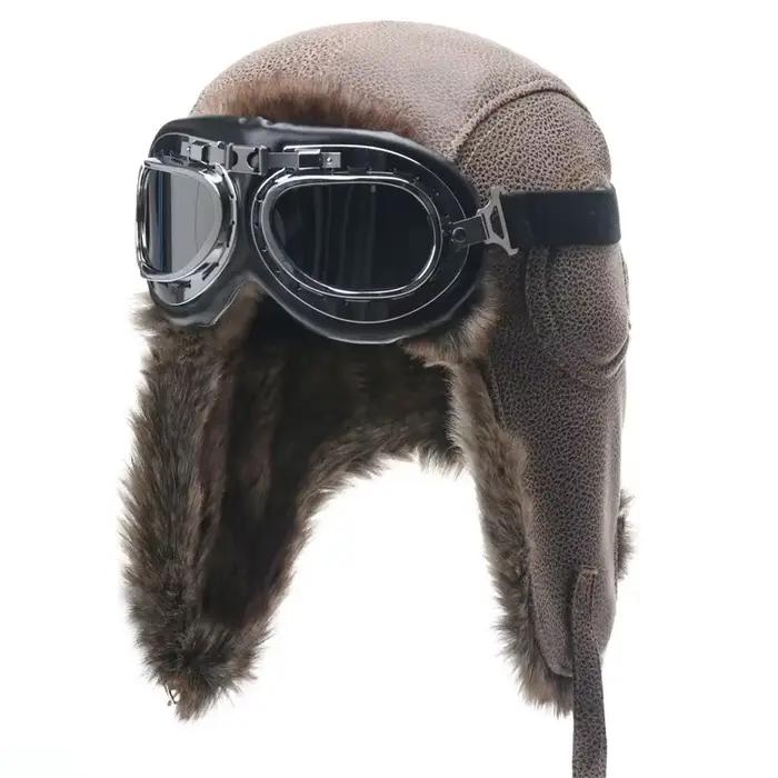 Chapeau de bombardier d'hiver pour hommes