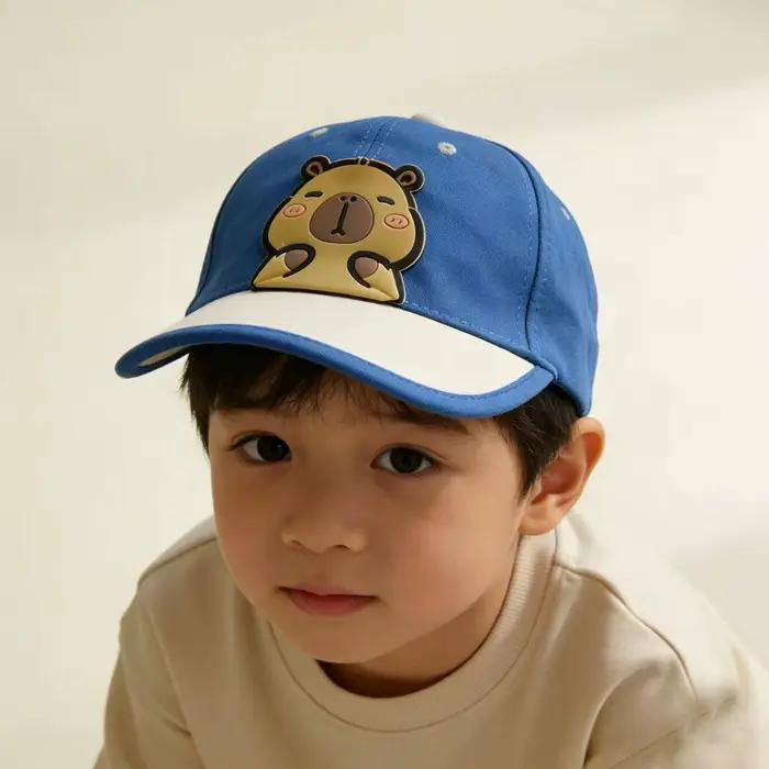 Casquette pour enfants Printemps-Été 50-54CM 3-8 Ans Casquettes de baseball fines Chapeau de dessin animé pour bébé Visières pare-soleil pour tout-petits Garçon Fille Extérieur Réglable