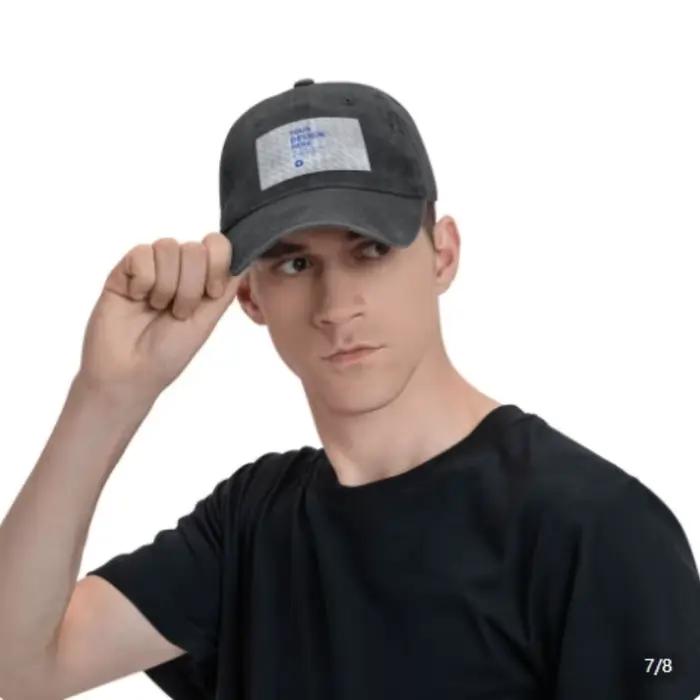 Casquette de baseball Bull Bear Trader en denim délavé