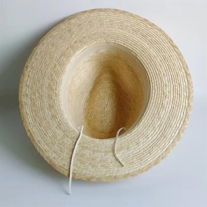 Chapeau Fedora Jazz en feuille de palmier pour femmes et hommes, protection solaire, style sportif, idéal pour l'été, la plage et les vacances