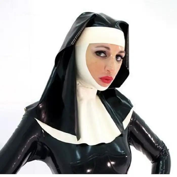 Chapeaux en Latex Hijab à Capuche