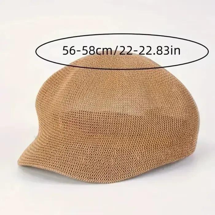 Casquette élégante unie en tissu respirant pour femme