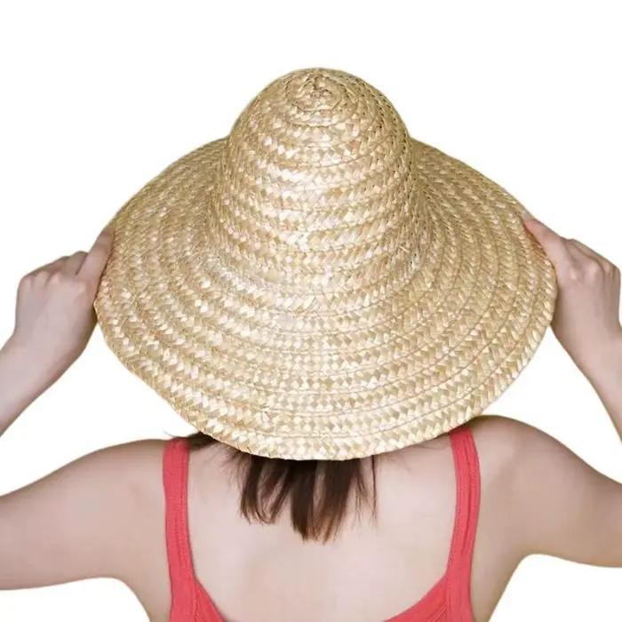 Chapeau de pêcheur rétro chinois en rotin et bambou