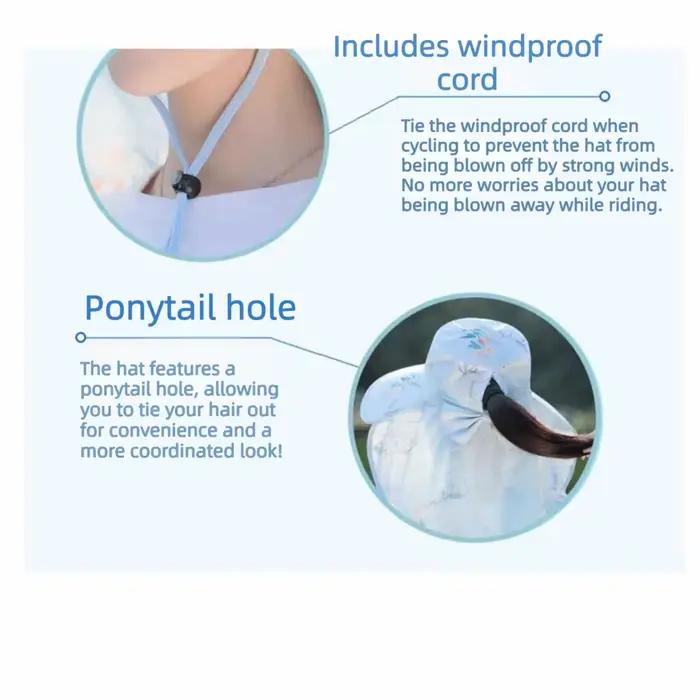 Chapeau de pêche pour femme avec protection solaire UV