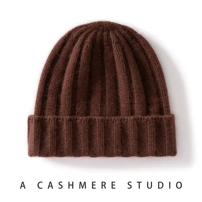 MERRILAMB 100% pur cachemire bonnet chapeau unisexe hiver