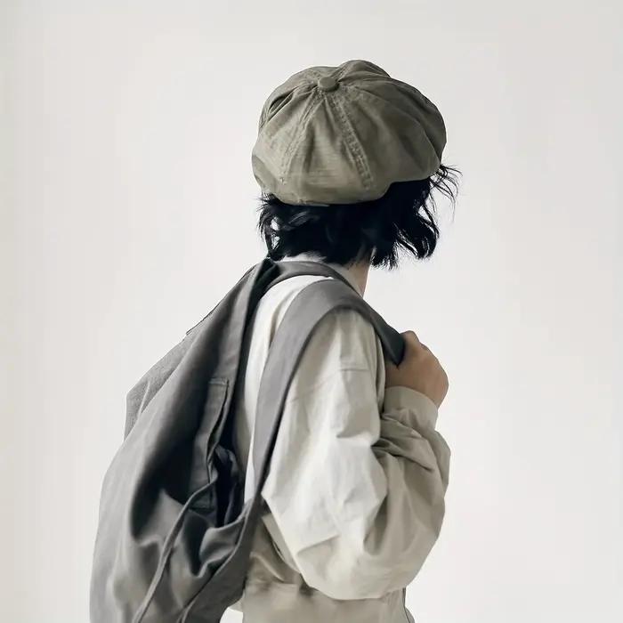 Casquette de béret rétro en coton polyester pour femmes, béret de style français, élégant et décontracté, idéal pour la pêche et le camping, occasions spéciales