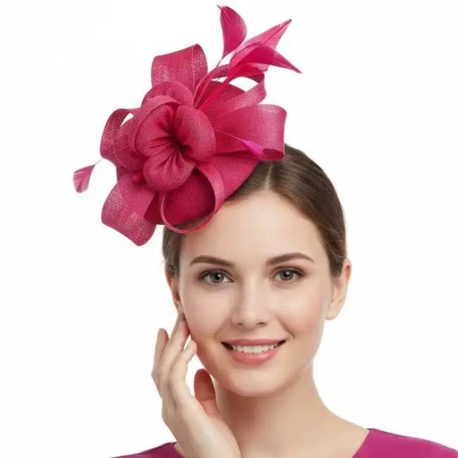Élégant Chapeau Fascinator à Paillettes pour Femme