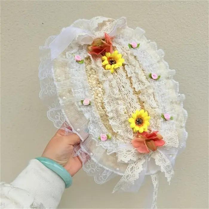 Bonnet victorien en paille