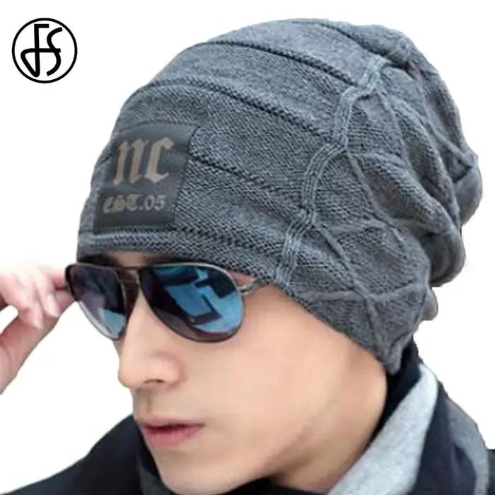 Bonnet FS en polyester tricoté unisexe multifonctionnel pour hommes et femmes, style sport chic, idéal pour les saisons froide et fraîche, occasions décontractées et cadeaux personnalisés