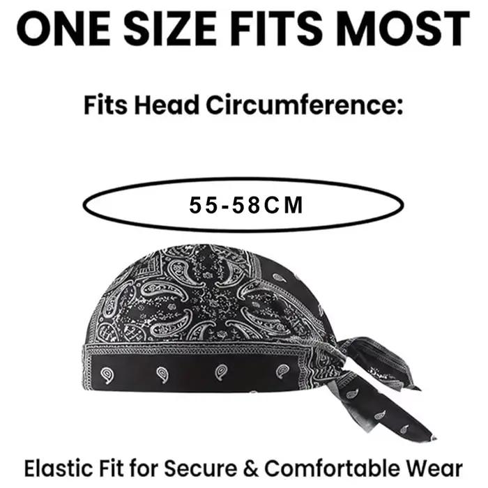 Chapeau Turban Rafraîchissant Paisley pour Activités de Plein Air