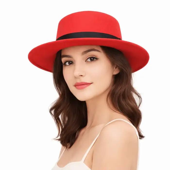 Chapeau en feutre pour hommes et femmes