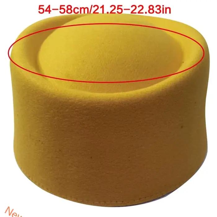 Western Top Pildbox Pillbox Hat Fedoras Hat Cadeau pour Fascinator Hat Base