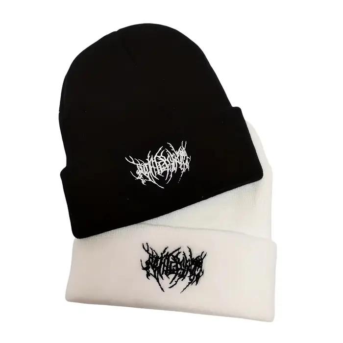 Chapeau tricoté brodé personnalisé pour homme, style streetwear hip-hop