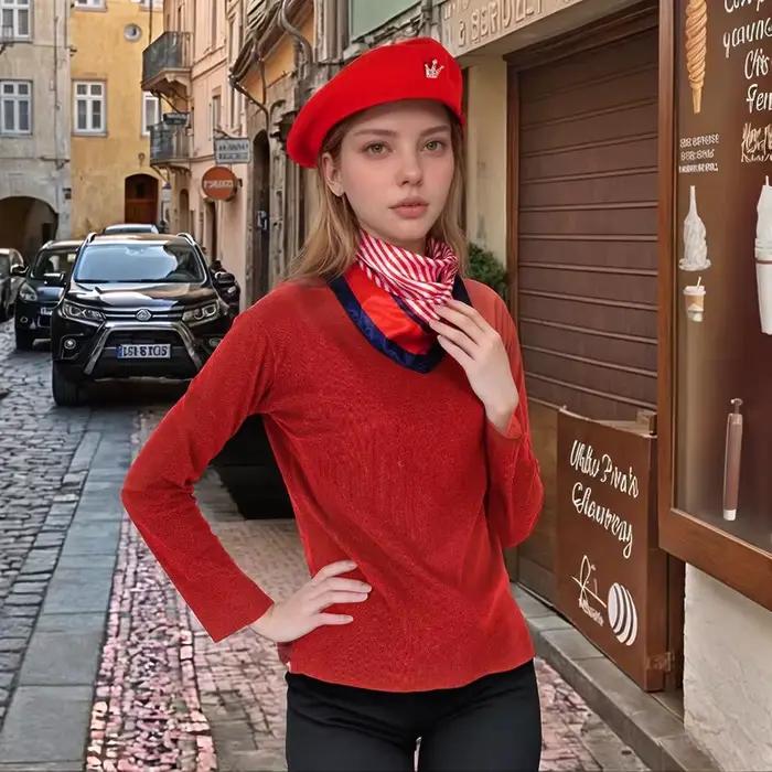 Ensemble de chapeaux de béret français