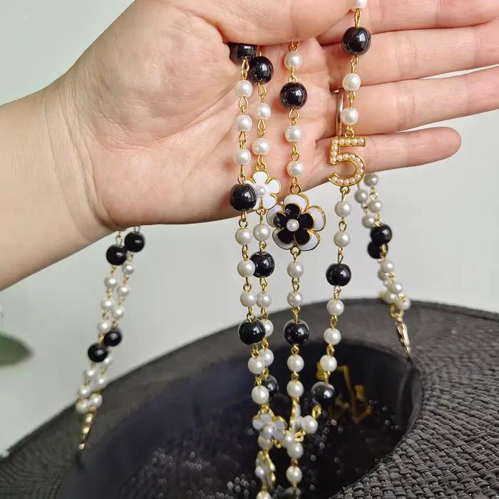 Accessoires de chapeau design fait à la main adapté à toutes sortes de chapeaux chaîne de perles