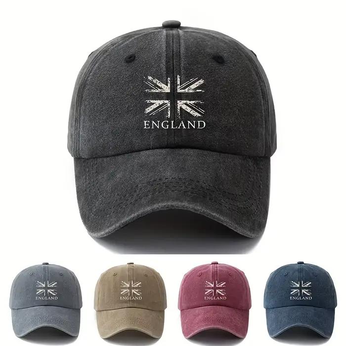 Casquette de baseball polyvalente à drapeau britannique pour hommes et femmes