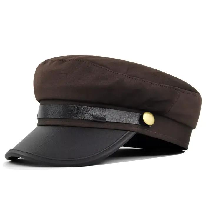 Casquette plate vintage marine style britannique