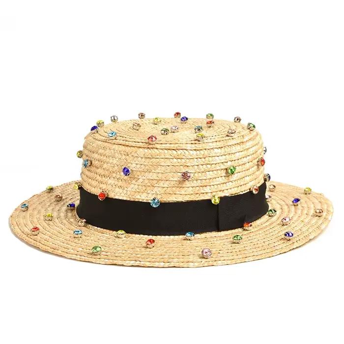 Chapeau de paille de blé naturel fait à la main