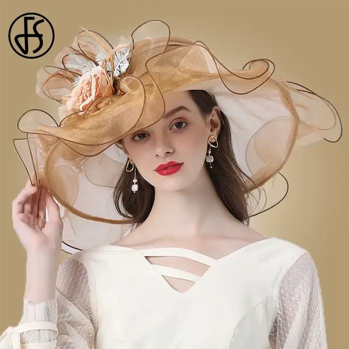 Chapeaux Fascinateurs à fleurs élastiques pour femmes