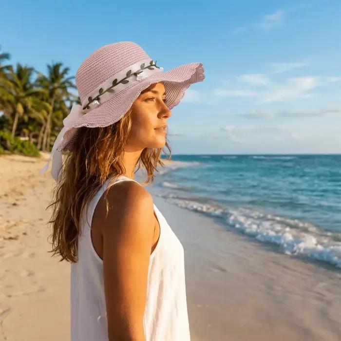 Chapeau de soleil décontracté pour femme