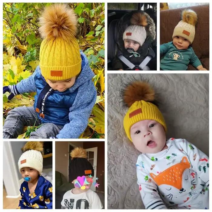 Bébé garçon chapeau mignon pompon