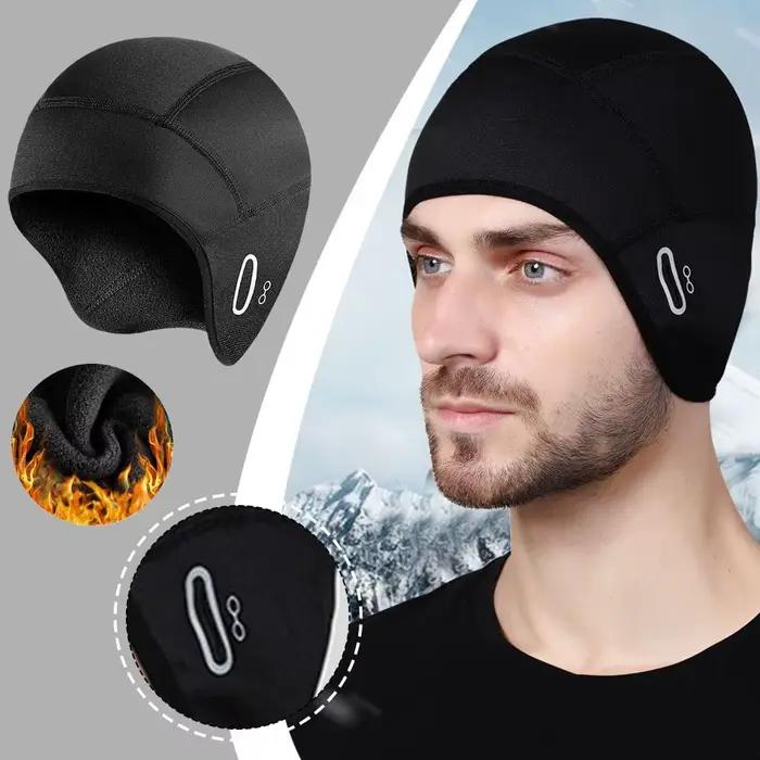 Casquette polaire chaude pour hommes, doublure polaire, coupe-vent, ski, cyclisme, moto, équitation, hiver, activités de plein air, design moderne et respirant