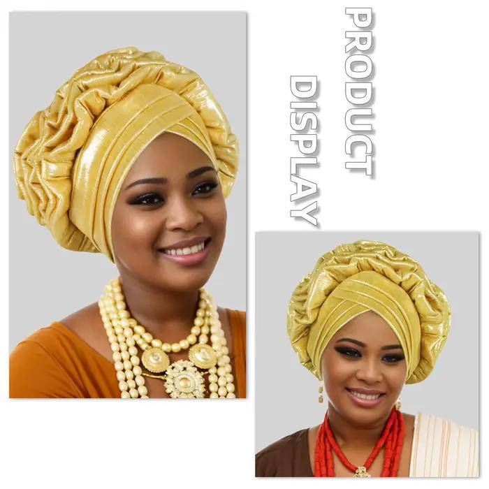 Turban Africain à Volants et artificiel astiques pour Femme
