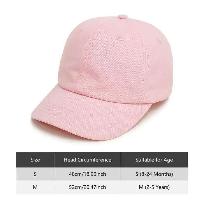 Casquette de baseball pour enfants de 8 mois à 5 ans