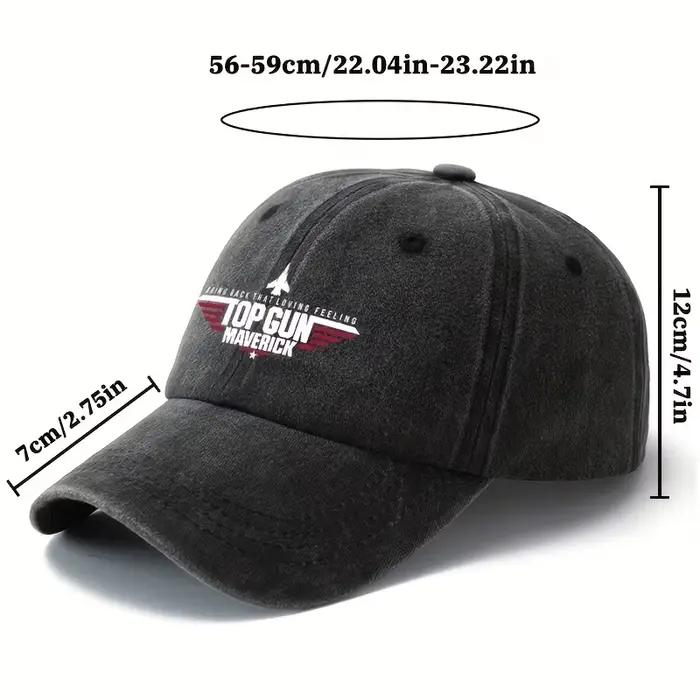 Casquette de baseball vintage TOP GUN MAVERICK style sportif casquette réglable bord incurvé protection solaire pour homme et femme occasions décontractées quatre saisons