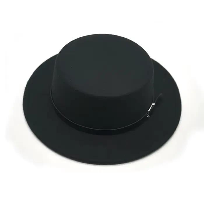 Chapeau en feutre avec ceinture pour hommes et femmes