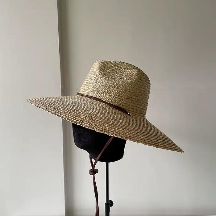Chapeau anderen Paille de Blé Naturel Fait à la Main pour Femme
