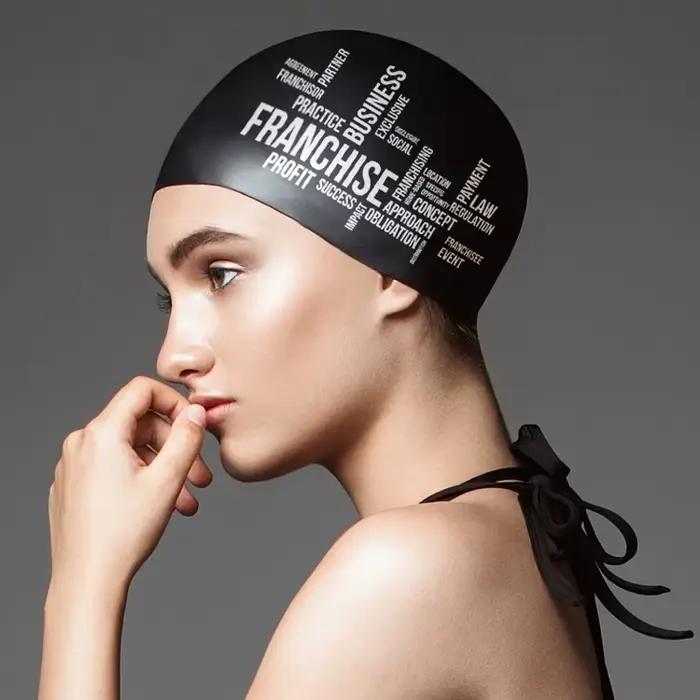Bonnet de bain unisexe en Gel de silice
