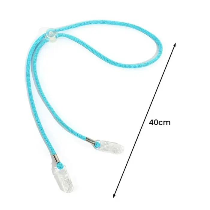 Sangle de chapeau portable anti-perte et coupe-vent avec clips