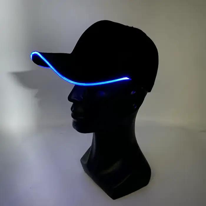 Casquette de baseball LED lumineuse clignotante pour fête