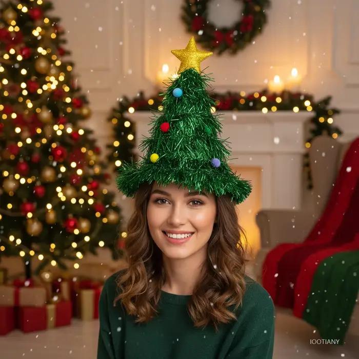 Oreilles de Père Noël en plastique pour adultes et enfants, accessoires de fête de Noël, costumes et décorations de nouvel an 2026