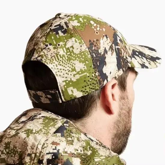Casquette de chasse imperméable et coupe-vent camouflée pour hommes, activités de plein air, chasse et sports extérieurs