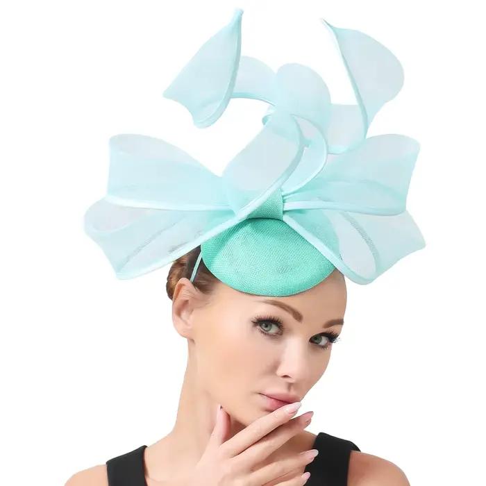 Fascinator bébé chapeau femmes Nylon adulte Polyester fête mariage Fascinators or