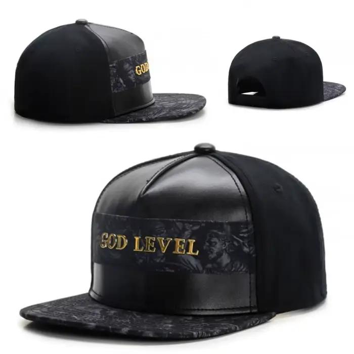 Casquette en cuir de marque Fashio pour hommes et femmes