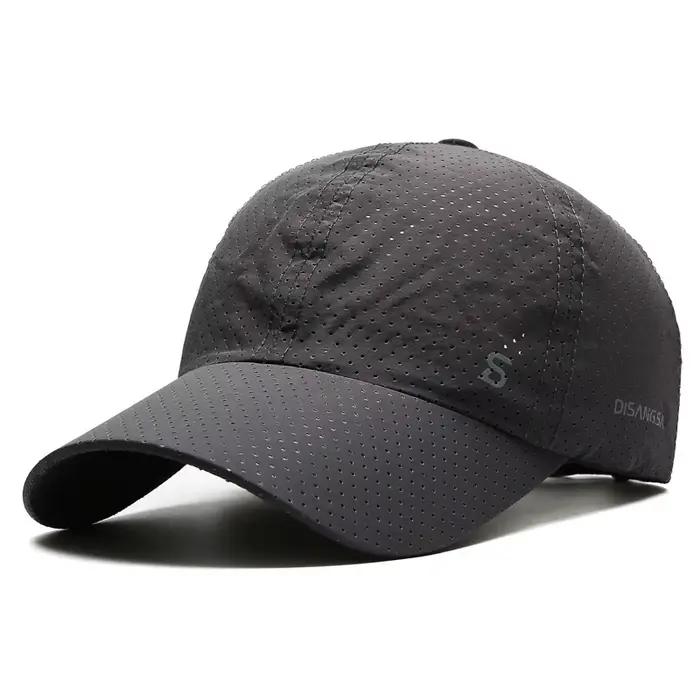 Chapeau de soleil pour hommes en plein air à séchage rapide et respirant pour la pêche d'été - Style casquette de baseball