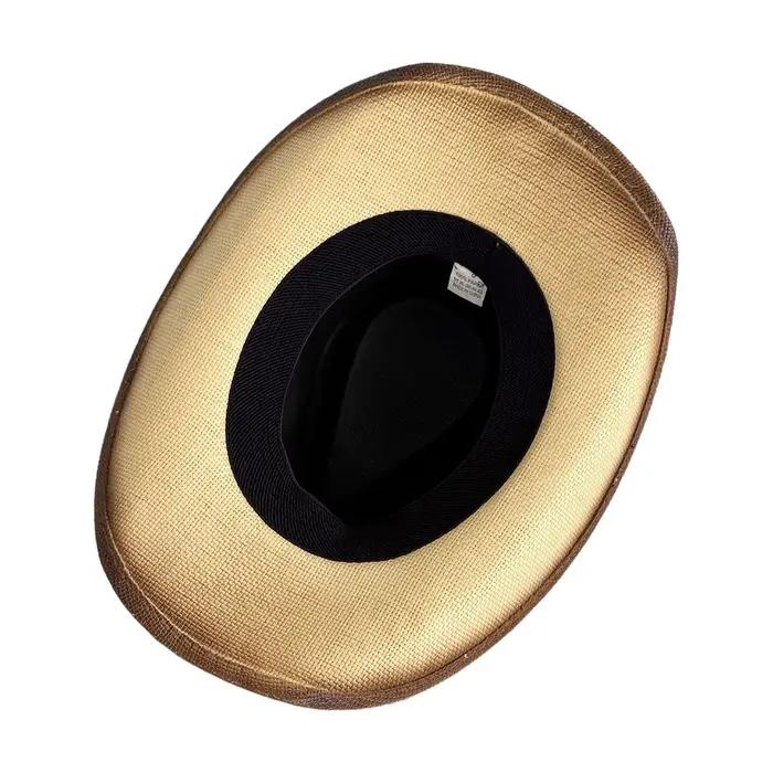 Chapeaux de Cowgirl décoratifs avec ceinture de tête de vache pour femmes et hommes