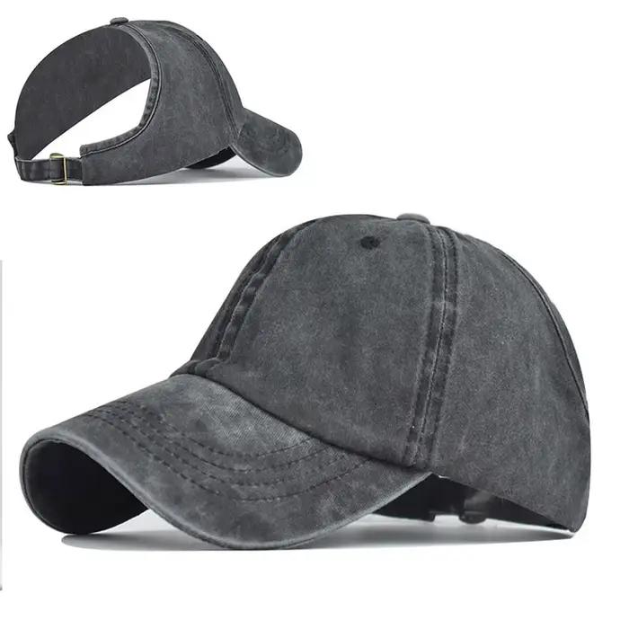 Casquette queue de cheval dos nu pour femmes
