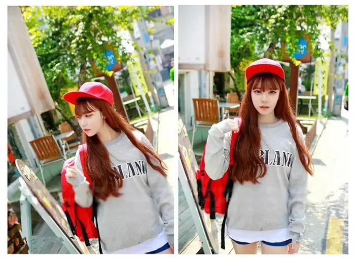 8 couleurs! Femmes casquettes couleur unie Casquette de Baseball