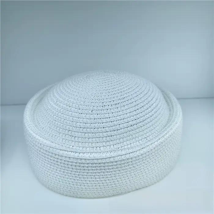 Chapeau de soleil en paille style rétro