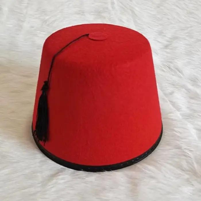 Chapeau Fez rond en feutre